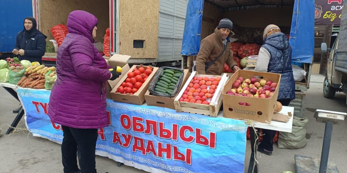 Түркістанда әр демалыс күндері ауыл шаруашылық өнімдерінің жәрменкесі өтіп жатыр